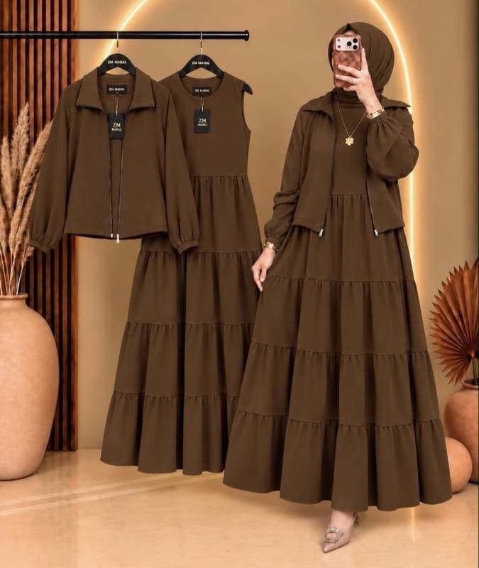 zipper shirt Gown thumbnail 1