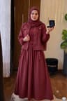 gown shirt set with Hijab