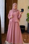 gown shirt set with Hijab